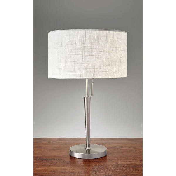 Adesso Hayworth Brushed Steel One-Light Table Lamp 3456-22 | Bellacor