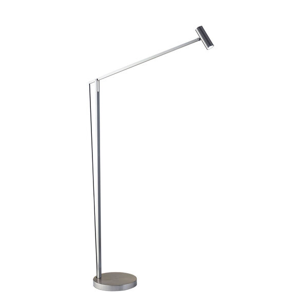 ADS360 Crane Brushed Steel LED Floor Lamp AD9101-22 Bellacor