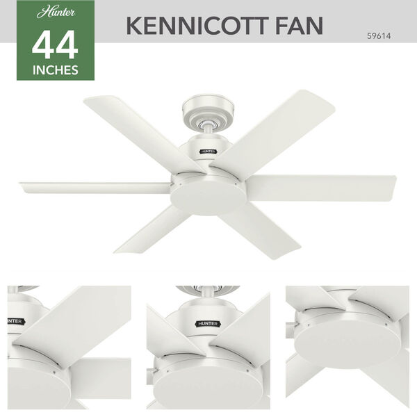 Hunter Fans Kennicott 44-Inch Outdoor Ceiling Fan Kennicott-44 | Bellacor