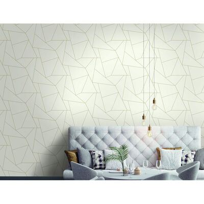 Gold Contemporary And Modern Wallpaper on Sale | Bellacor