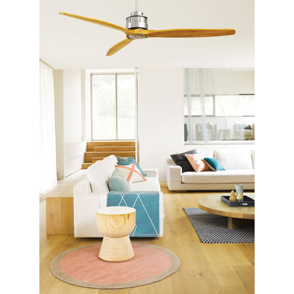 Beacon Lighting Lucci Air Airfusion Akmani Brushed Chrome 60-Inch DC  Ceiling Fan 210506010 | Bellacor