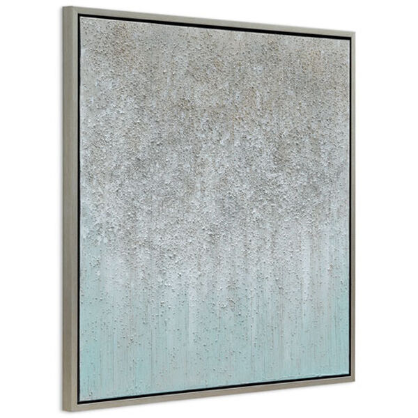Empire Art Direct Silver Textured Metallic Hand Painted by Martin