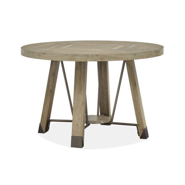Magnussen Home Ainsley Brown 48-Inch Round Dining Table D5333-22 | Bellacor