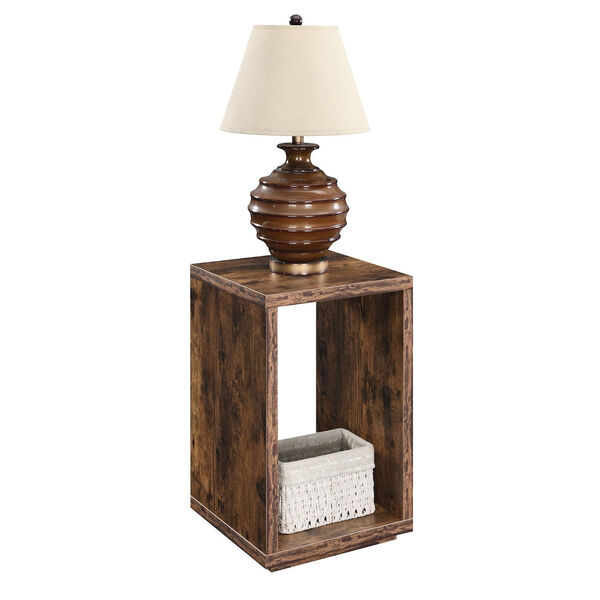 Convenience Concepts Northfield Admiral Barnwood End Table with Shelf  111242BDW | Bellacor