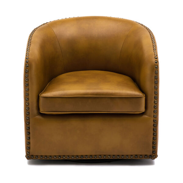 Comfort Pointe Tyler Camel Swivel Arm Chair 8085-55 | Bellacor