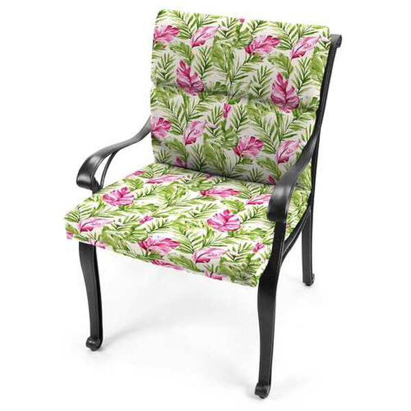 Jordan Manufacturing Company Zealand Island Green 22 x 44 Inches French  Edge Chair Cushion 9502PK1-6644D | Bellacor