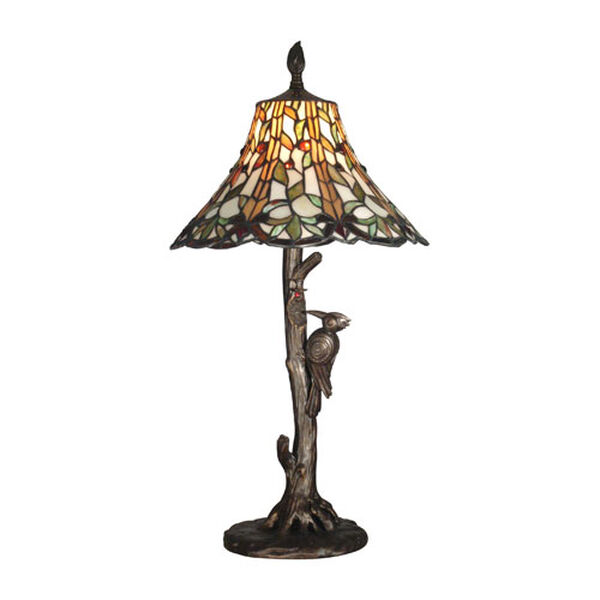 Dale Tiffany Antique Bronze Paint Hummingbird Base Tiffany Table Lamp  TT10528 | Bellacor