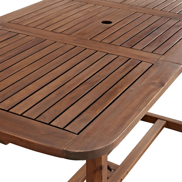 Walker Edison Furniture Co. Acacia Wood Patio Butterfly Table - Dark Brown  OWTEXDB | Bellacor