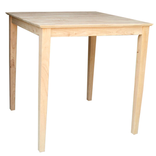 International Concepts Unfinished 36 x 36-Inch Square Counter Height Table  K-3636-36S | Bellacor