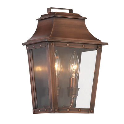 Acclaim Lighting Coventry Copper Patina 17-Inch Two-Light Outdoor Wall  Mount 8424CP | Bellacor