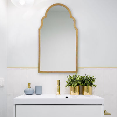 Solana Modern Gold Frame  Gold framed mirror, Mirror frames, Bathroom mirror  frame