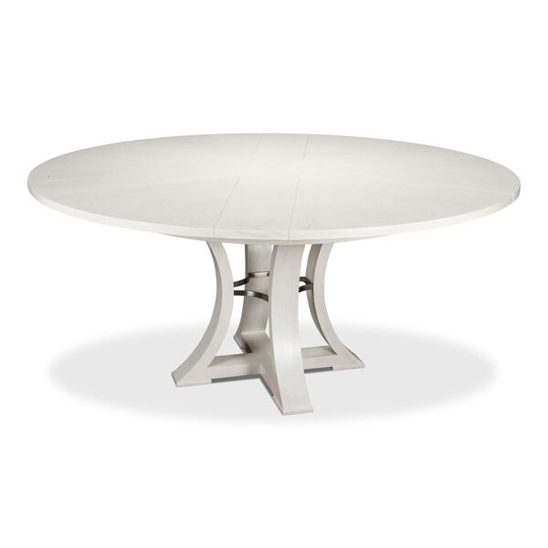 Sarreid White Monument Jupe Dining Table 78-181-5 | Bellacor