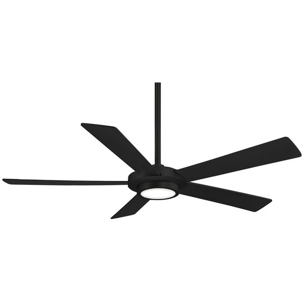 Minka Aire Sabot Blackened Steel 52-Inch Integrated LED Ceiling Fan F745-CL  | Bellacor