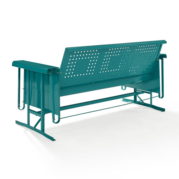 Crosley Furniture Bates Turquoise Steel Sofa Glider CO1023-TU | Bellacor