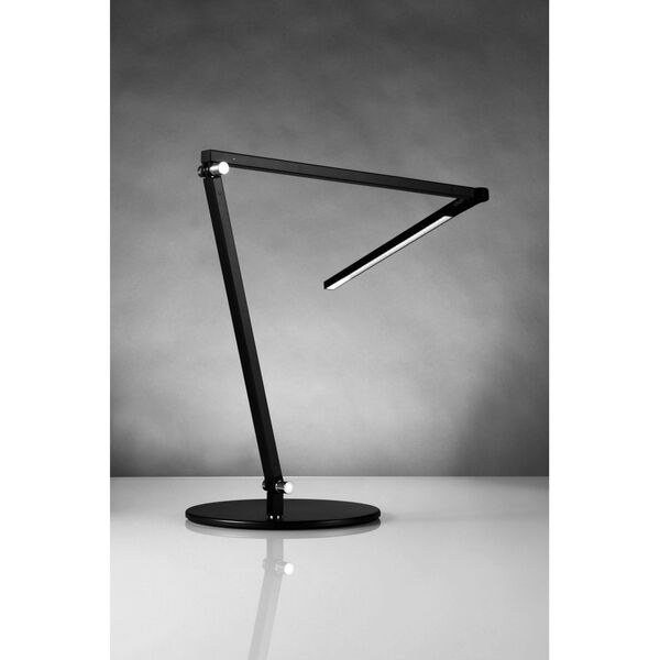 Koncept Z-Bar Metallic Black LED Desk Lamp with Two-Piece Desk Clamp  AR3000-CD-MBK-2CL | Bellacor