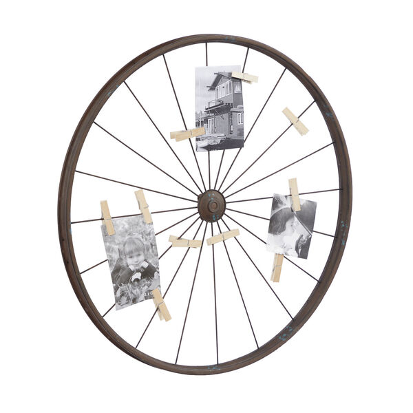 Balsa River Decor Bicycle Wheel Picture Holder Wall Decor 380037 | Bellacor