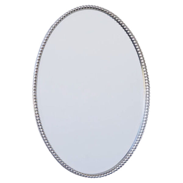 Uttermost Sherise Brushed Nickel Oval Mirror Bellacor