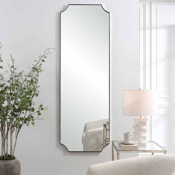 Uttermost Lennox Polished Nickel Tall Wall Mirror 09893 | Bellacor
