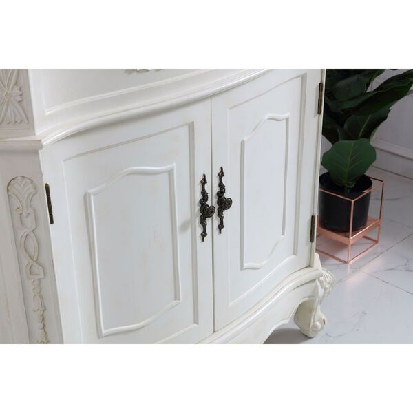 Elegant Lighting Danville Antique White 32-Inch Vanity Sink Set VF10132AW |  Bellacor