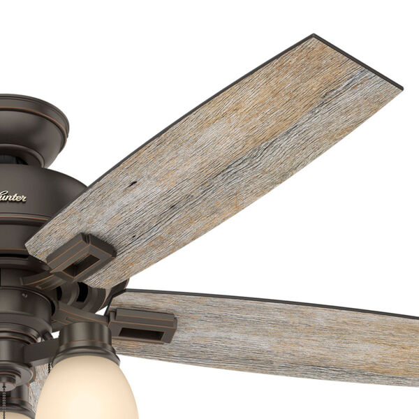 Hunter Fans Donegan Onyx Bengal 52-Inch Three-Light LED Adjustable Ceiling  Fan 53336 | Bellacor
