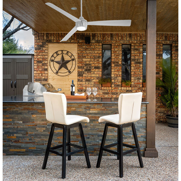 Minka Aire Skinnie Gray 56-Inch LED Outdoor Ceiling Fan F626L-GRY | Bellacor