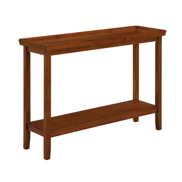 Convenience Concepts Ledgewood Cherry Console Table with Shelf 501099CH  Bellacor