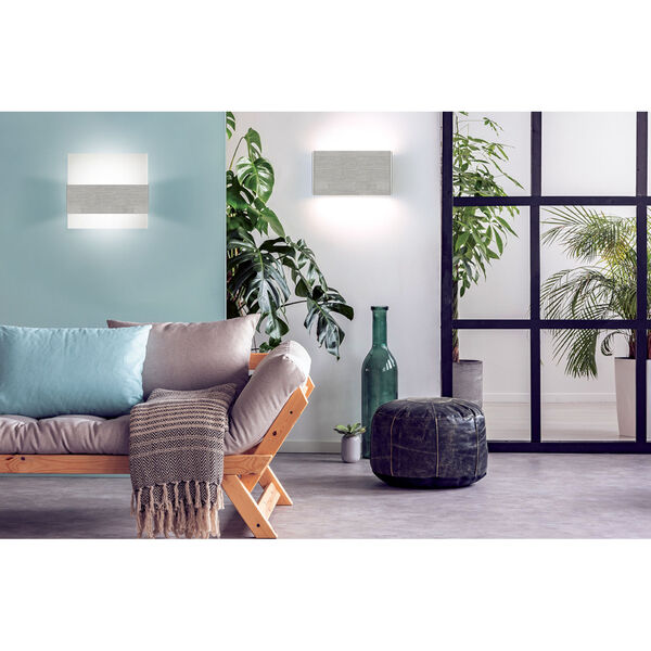 EGLO Nikita Silver Two-Light LED Wall Sconce 204077A | Bellacor