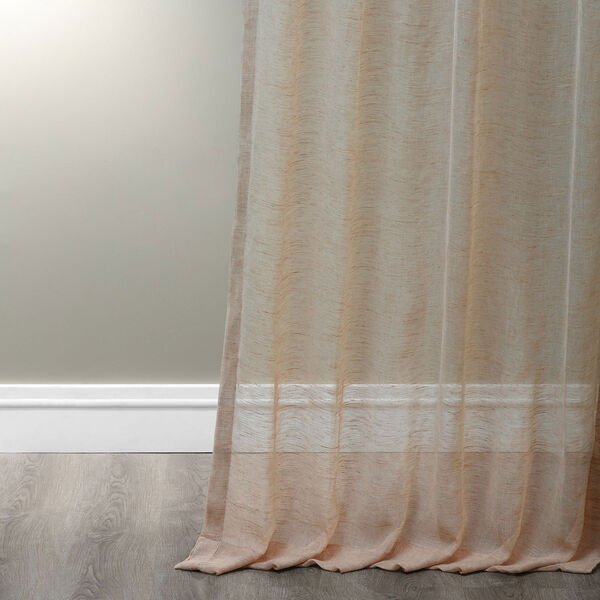 Half Price Drapes Open Weave Natural 50 x 108-Inch Linen Sheer Curtain  SHLNCH-J0106-108 | Bellacor