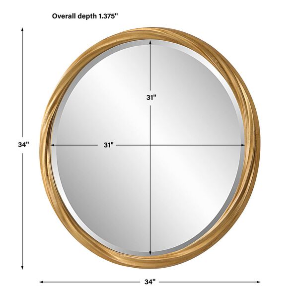 Linden Round Mirror