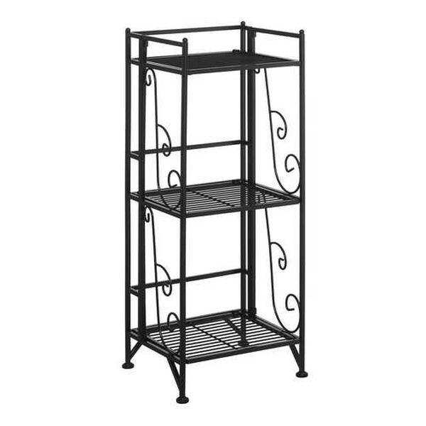 Convenience Concepts Xtra Storage 3 Tier Wide Folding Metal Shelf Lime