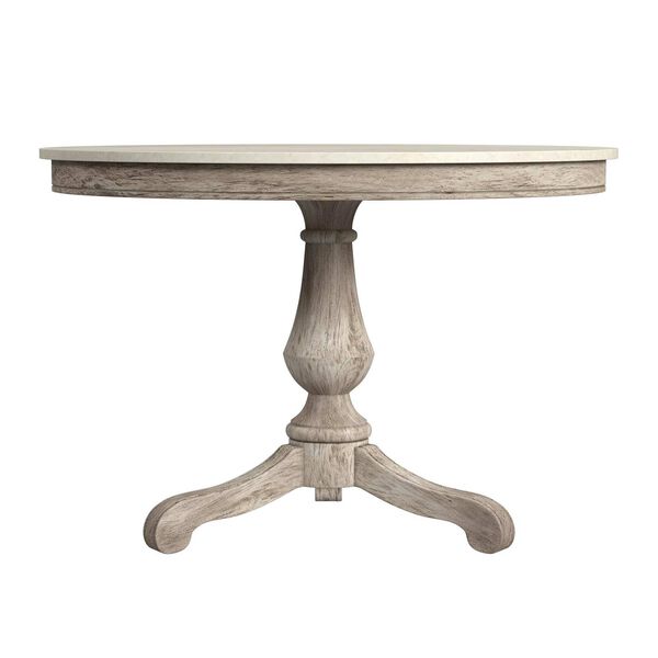 Butler Specialty Company Danielle Gray Finish 44-Inch Round Pedestal Marble  Dining Table 5644329 | Bellacor