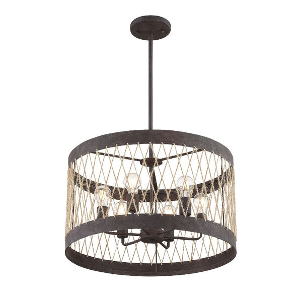Crystorama Lighting Group Anders Forged Bronze 23-Inch Six-Light Chandelier  ADR-A5026-FB | Bellacor