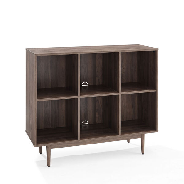 Crosley Furniture Liam Walnut Six Cube Bookcase CF1121-WA | Bellacor
