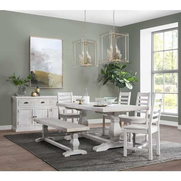 Union Street Quincy Nordic Ivory 78-Inch Dining Table | Bellacor