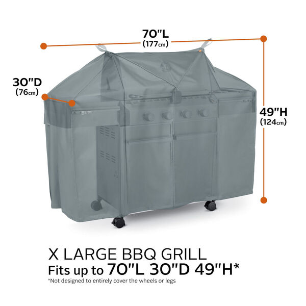 Willow Poplar Monument Grey 70-Inch BBQ Grill Cover | Bellacor