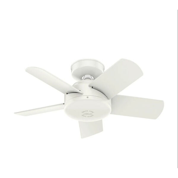 Hunter Fans Omnia Fresh White 30-Inch Outdoor Ceiling Fan with Wall Control  51362 | Bellacor