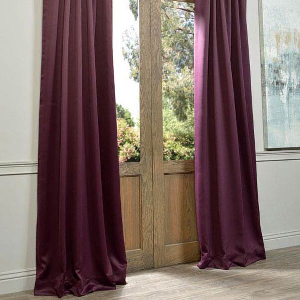 Half Price Drapes Aubergine Purple 50 x 108-Inch Blackout Curtain Pair 2  Panel BOCH-201301-108 | Bellacor